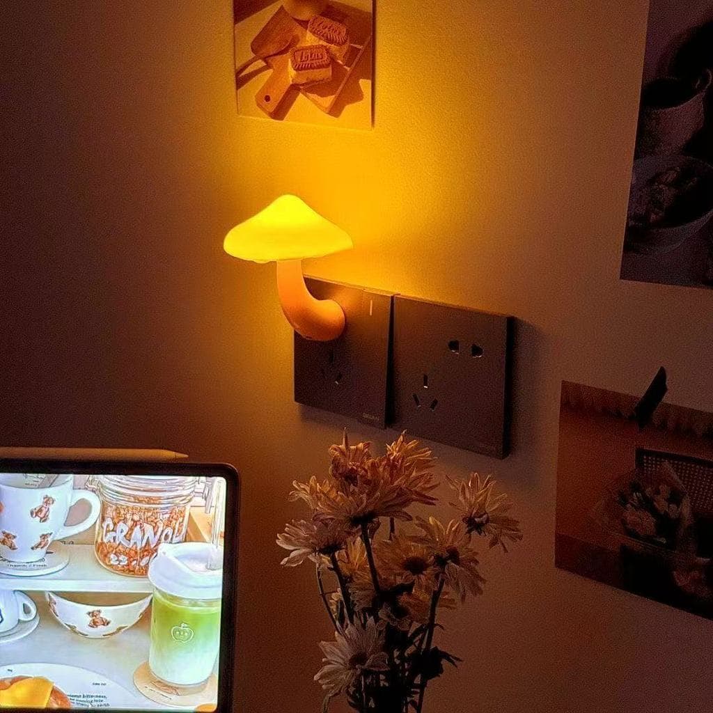 Nightlight Dormir Noite Quarto Cabeceira Luz Controle Lâmpada De Indução Suave Proteção Para Os Olhos plug-in Poupança D