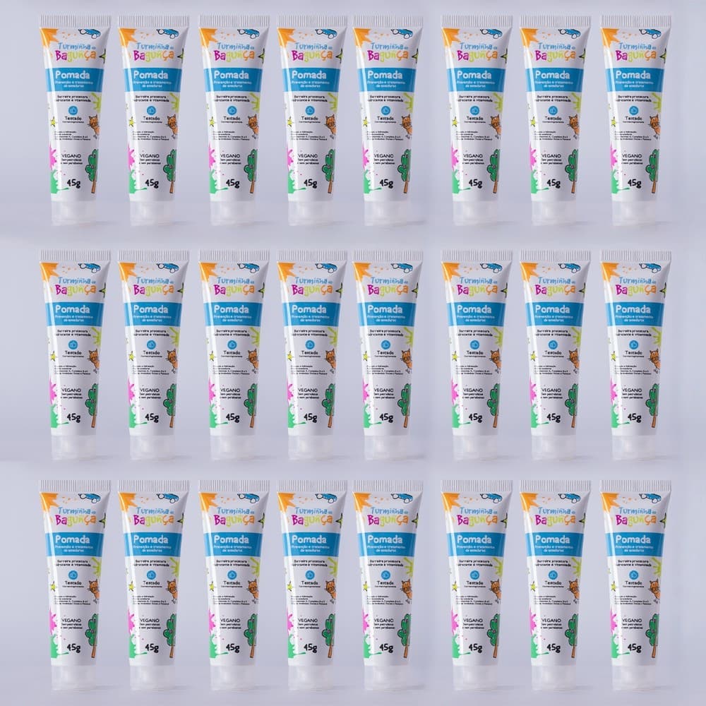Kit 24 Pomadas Prevenção de Assaduras TURMINHA DA BAGUNÇA 45g