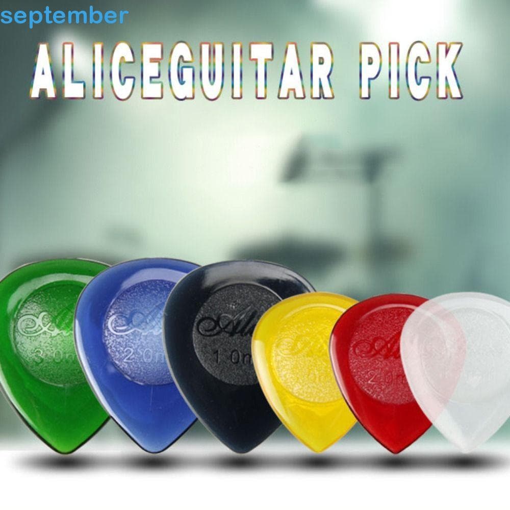 SEPTEMBERB 10 Peças De Palhetas Para Guitarra Acústica , De Celulóide , Palheta Em Formato De Gota ABS Mista
