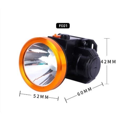 Lanterna De Cabeça 1 Led Recarregável Super Forte Bike Pesca