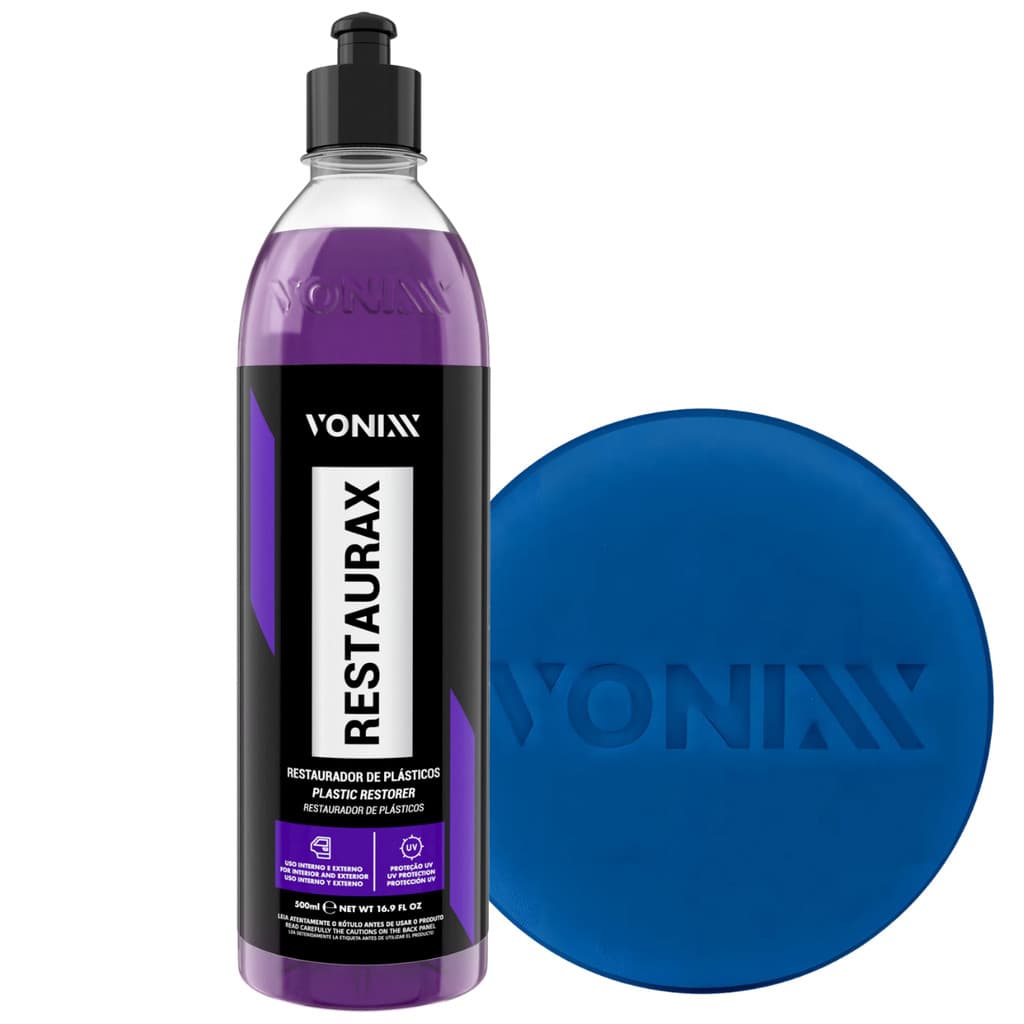 Restaurador De Plásticos Restaurax 500ml  + Aplicador Vonixx