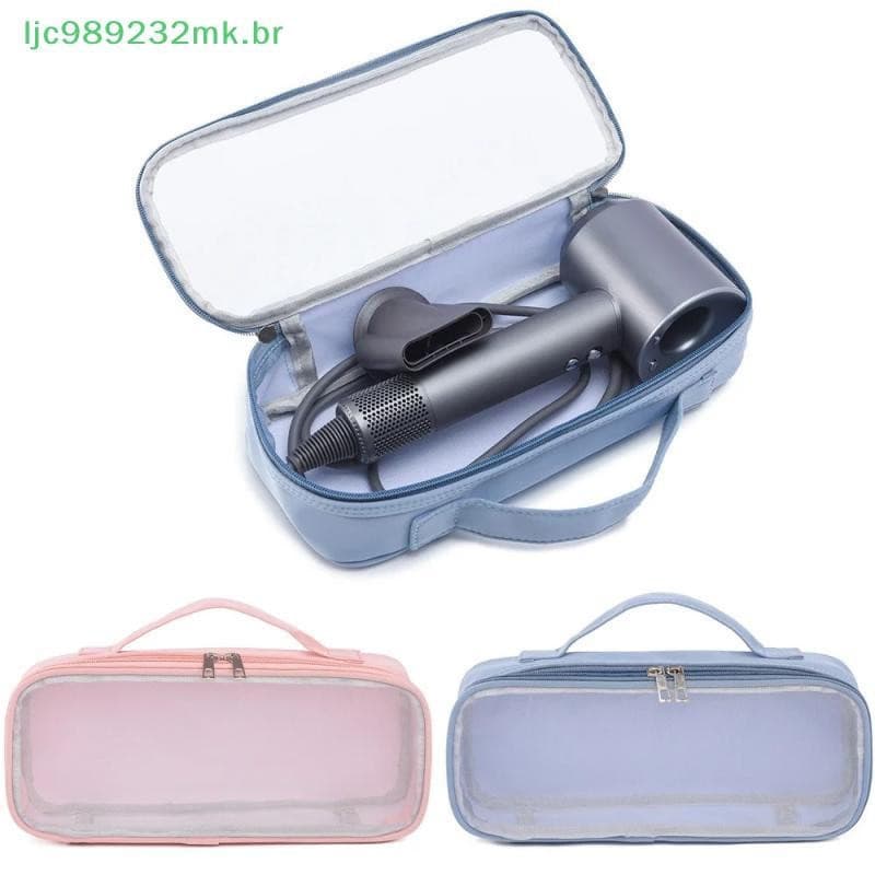 [MYBR] Estojo De Transporte Para Secador De Cabelo Armazenamento Alisador Bolsa Janela Transparente Portátil Viagem [WEL
