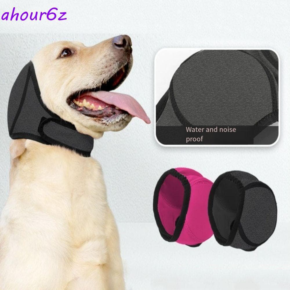 Protetor De Orelha Calmante Para Cães AHOURZ , Capas Anti-Ruído De Cachorro Com Redução De , Protetores Ajustáveis À Pro