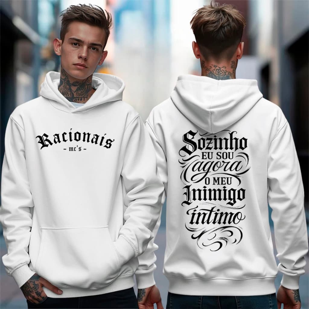Blusa Moletom Racionais Mcs Meu Inimigo Intimo Rap