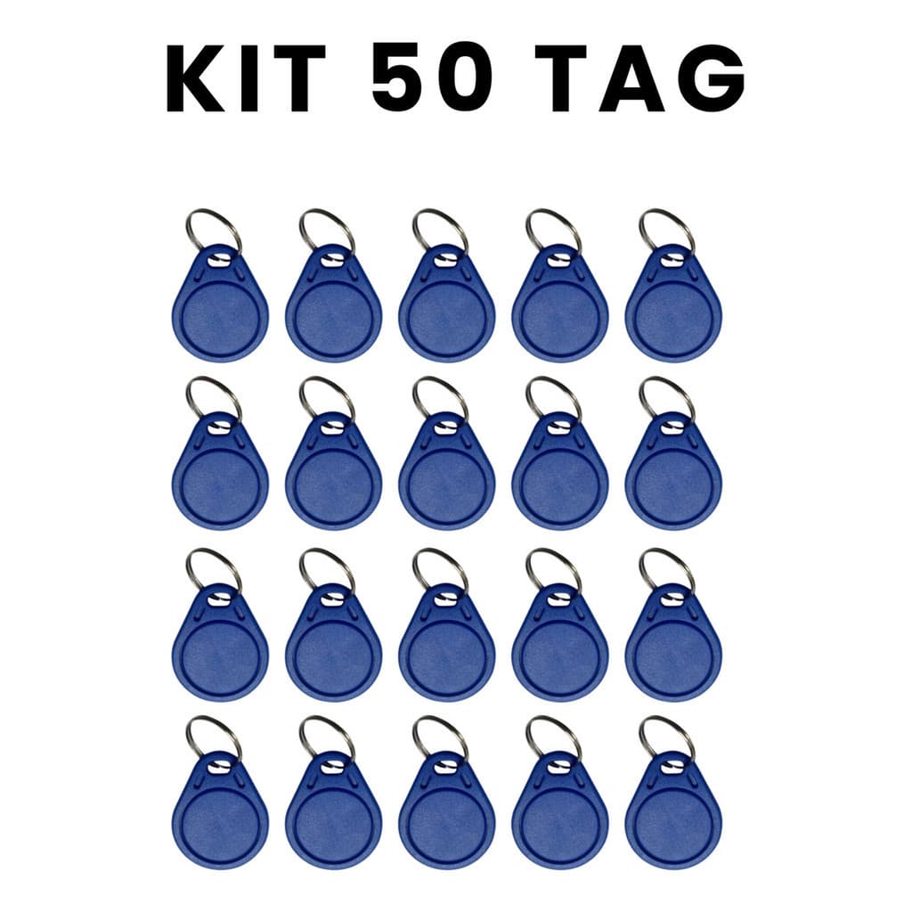 Kit 50 Chaveiro Tag Proximidade Rfid 125khz - Ideal