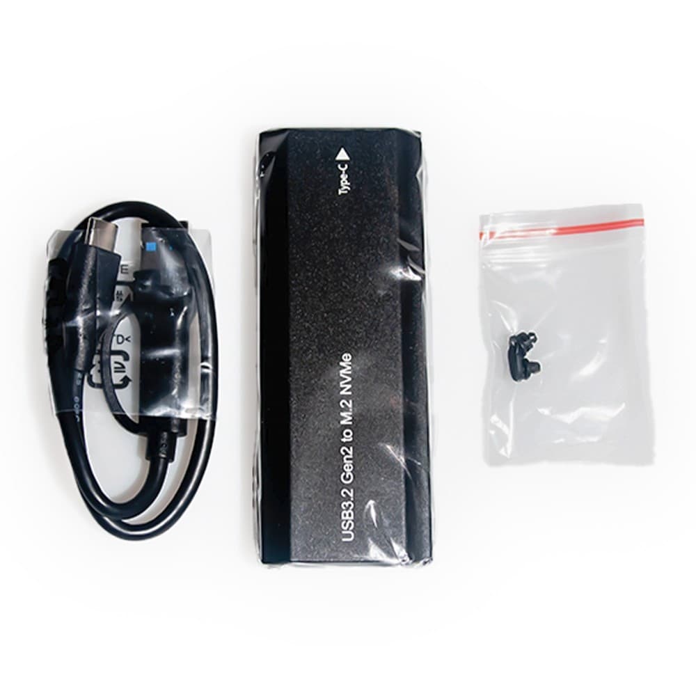 Case SSD Externo M.2 Nvme Tipo C USB 3.1 Preto