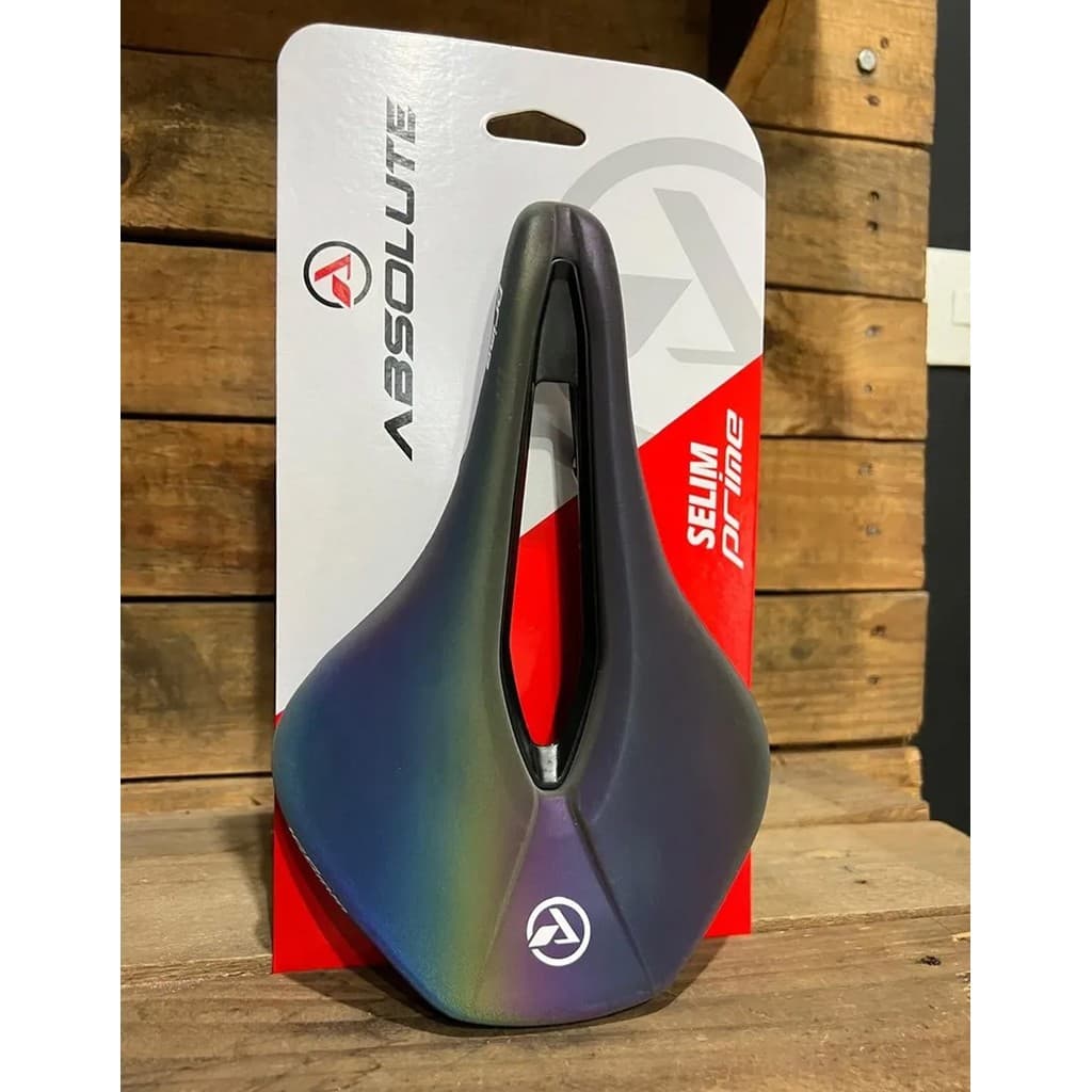 Selim Absolute Prime Vazado 244x156mm Camaleão Furta Cor Mtb Banco Speed Road