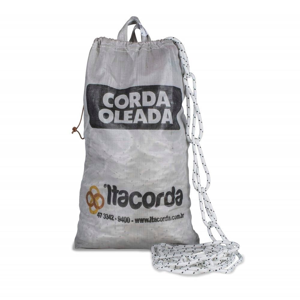 Corda Oleada Trançada 8mm Sacola Branco - 8mm x 200m
