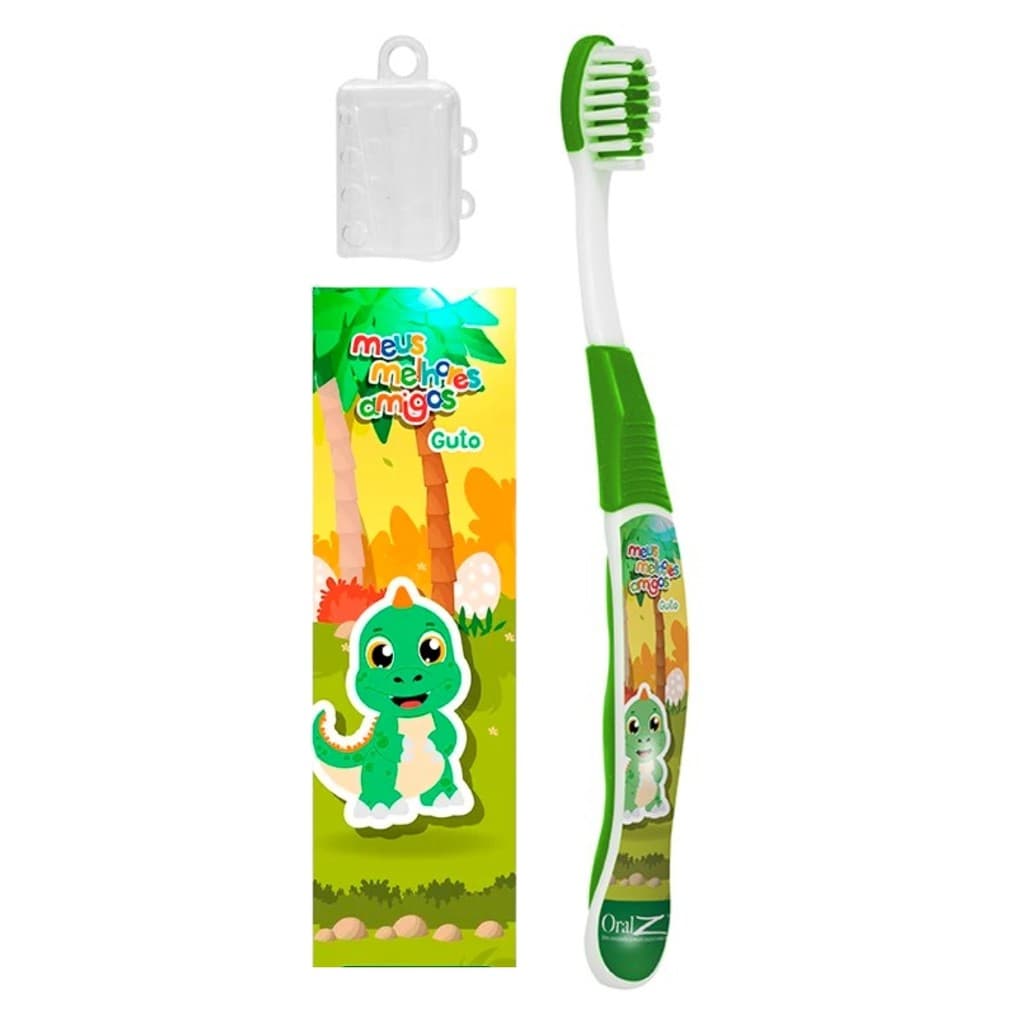 Escova Personagem Dente com Desenhos Saúde bucal com diversão
