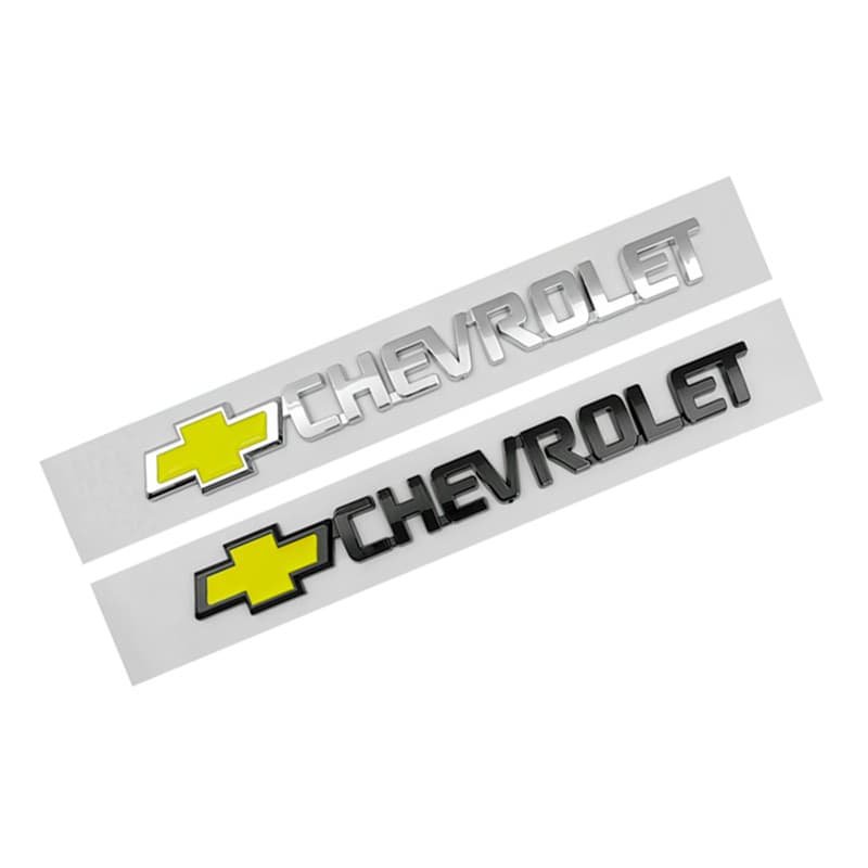ABS 3D Carta Do Carro Emblema Traseiro Adesivo Tronco Cauda Para Chevrolet Cavalier Onix Cruze Aveo Silverado Malibu Vel