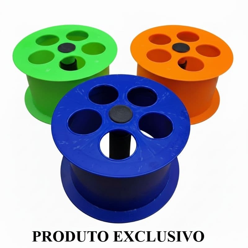 Carretilha de Pipa Premium Fluorescente 21cm Produto Exclusivo
