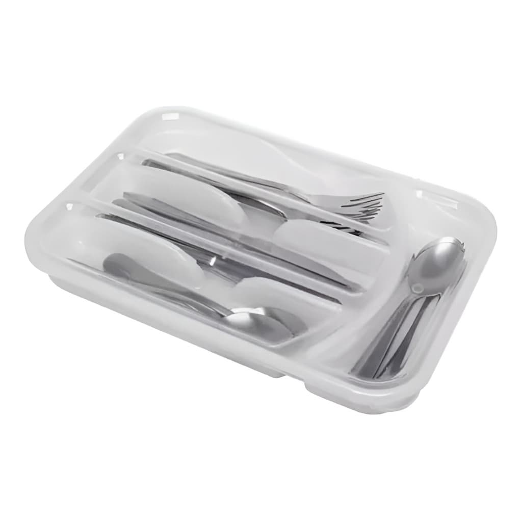 Organizador Porta Talher Gaveta Armário Divisórias Cozinha Cor Branco