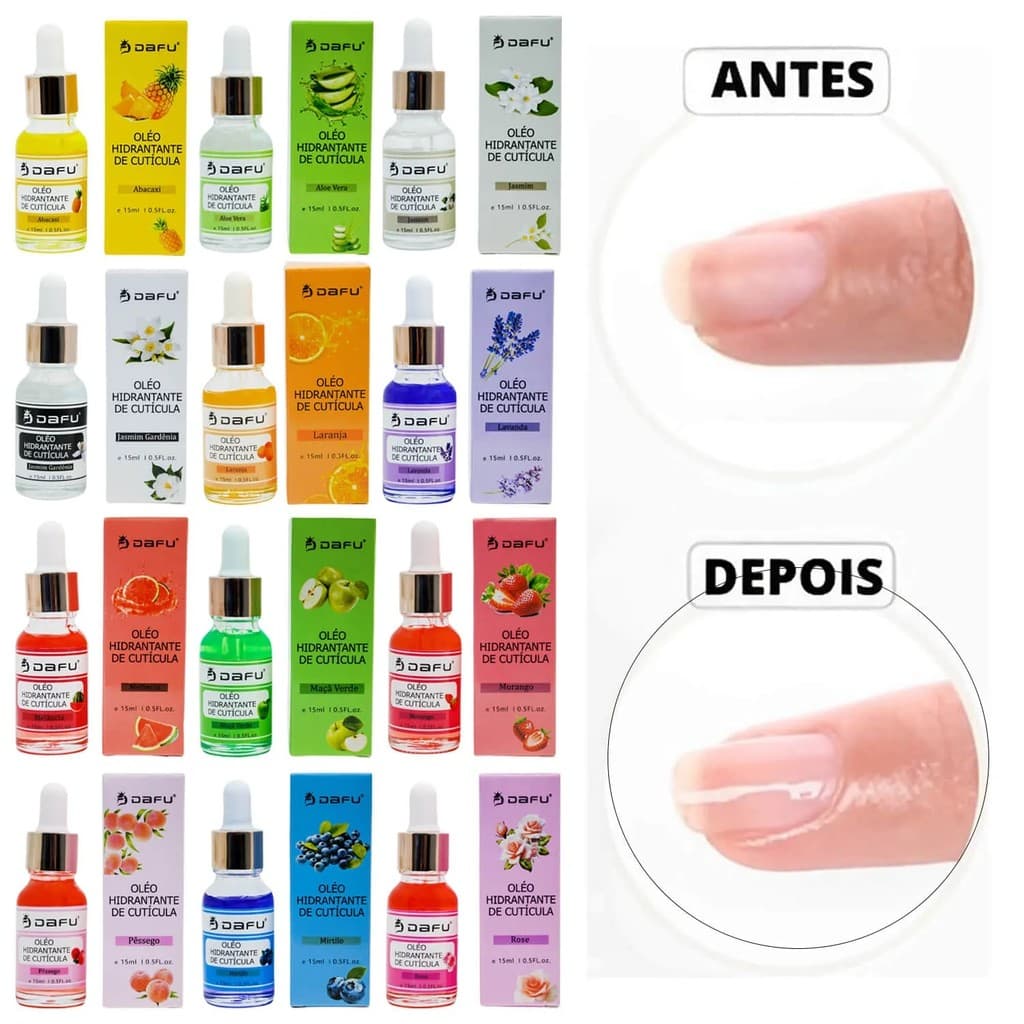 Óleo Hidratante de Cutícula Dafu 15ml com Diversos Aromas