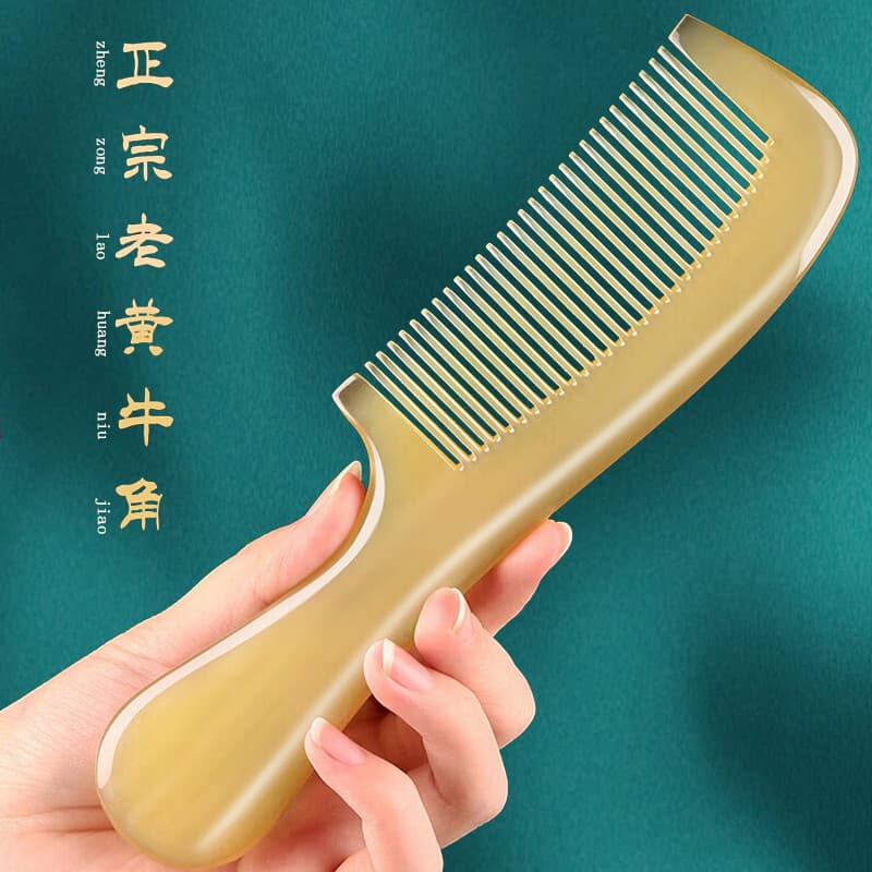 Natural Real chifre pente cabeça meridiano pente massagem senhoras cabelo longo especial doméstico masculino cabeça mass