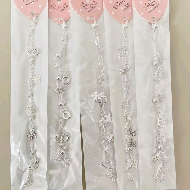 Kit 3/6 unis Pulseiras Banhada à Prata 925  e Dourado - Feminina Sortidos bem lindo