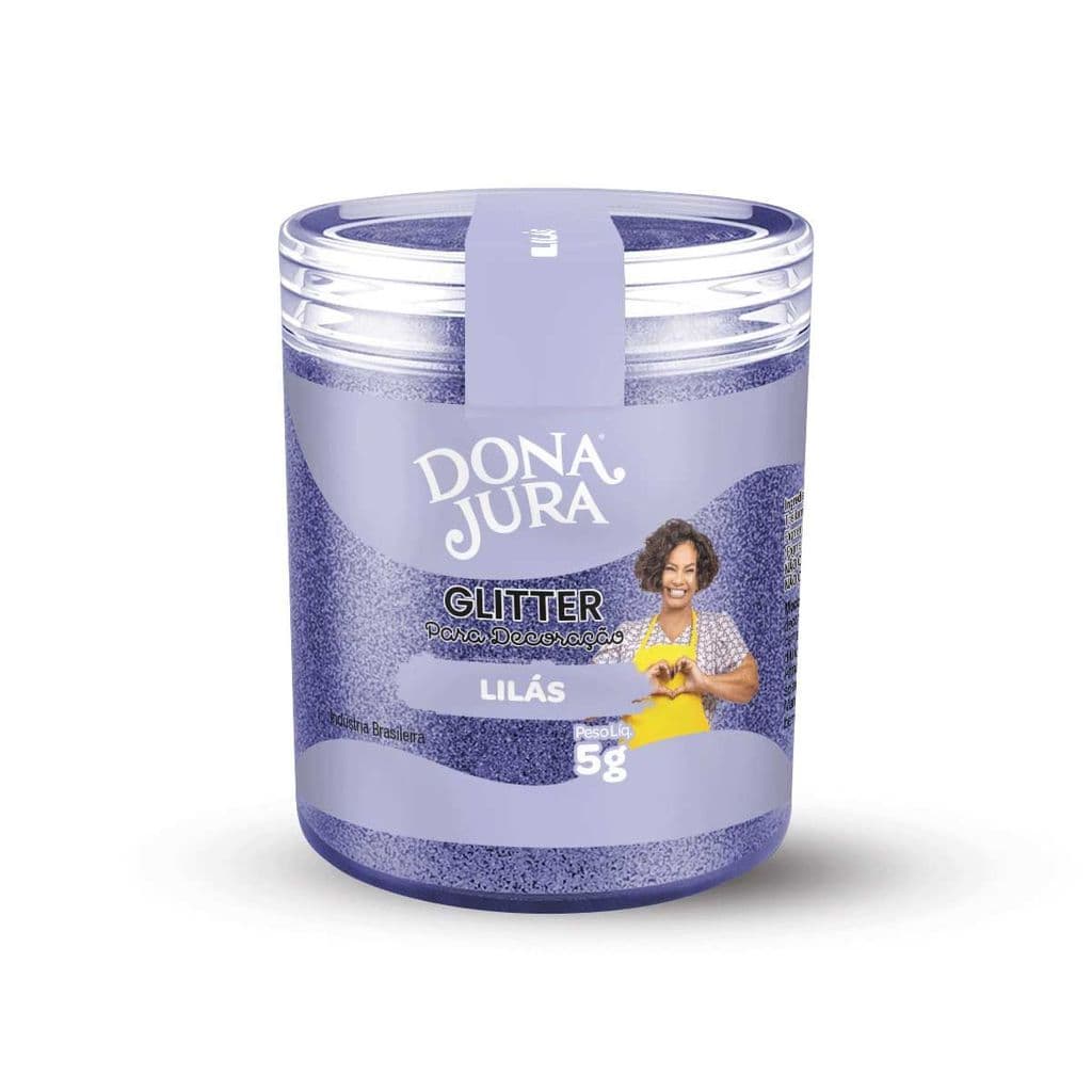 Glitter Para Decoração Lilás 5g Dona Jura