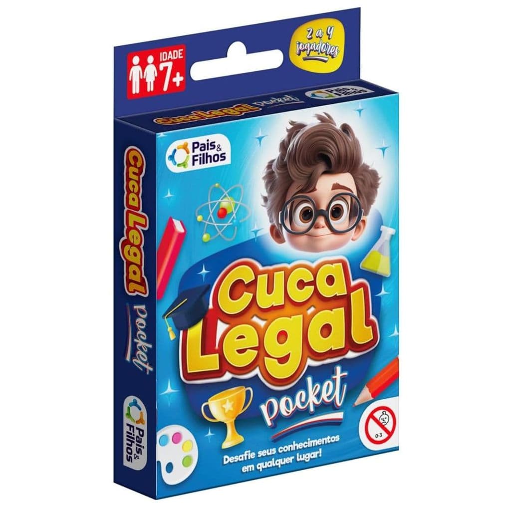 Jogo de Cartas Cuca Legal Pocket Pais e Filhos 220 Perguntas