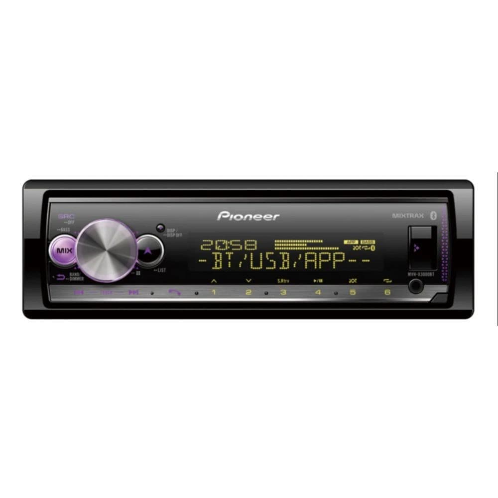 Som automotivo Pioneer MVH X3000 com USB e bluetooth