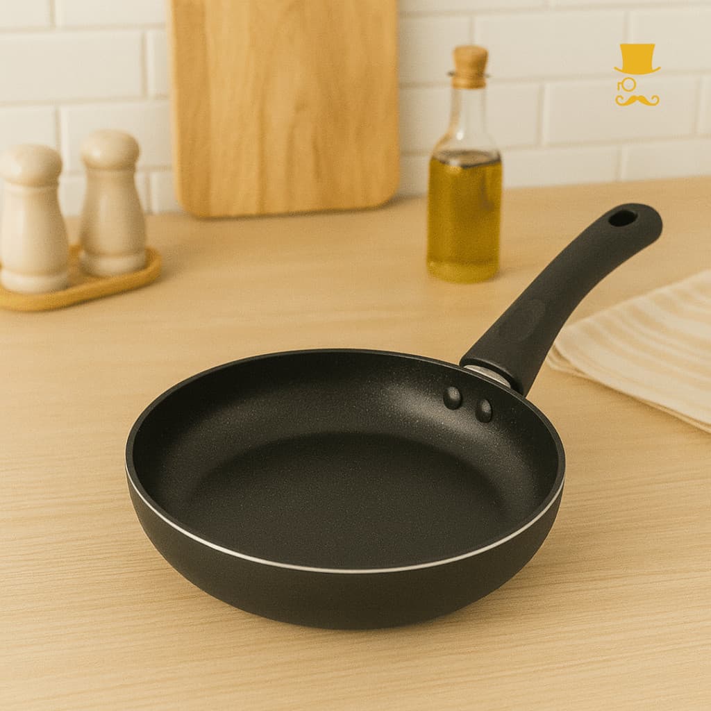 Frigideira Black Antiaderente de Alumínio e Soft Touch Revestimento Cerâmico Premium 20, 22 e 24cm