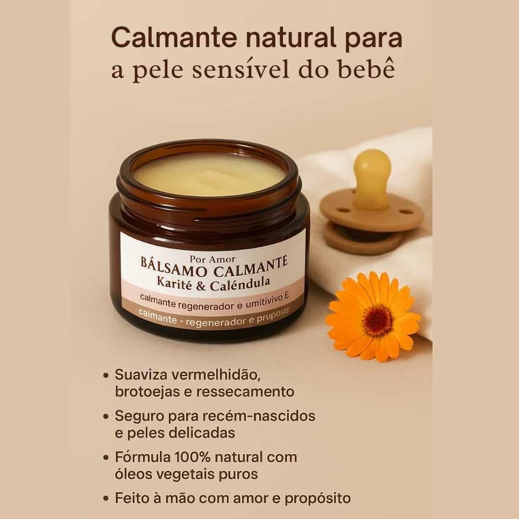 Tratamento Natural Para Assaduras Baby – Pomada Calmante de Calêndula 30g