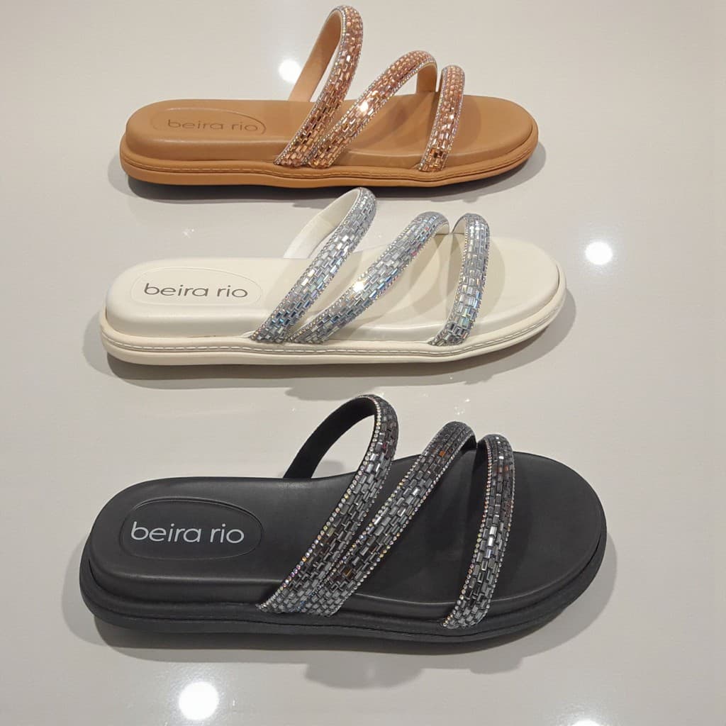 Sandália Feminina BEIRA RIO 8488108 TIRA PRONTA NORUEGA Leve