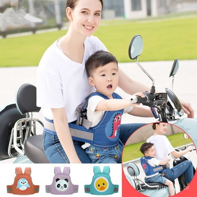 Cinto De Segurança Para Motocicletas Crianças Reflexivo E Dobrável Elétricas Proteção Baby Fall