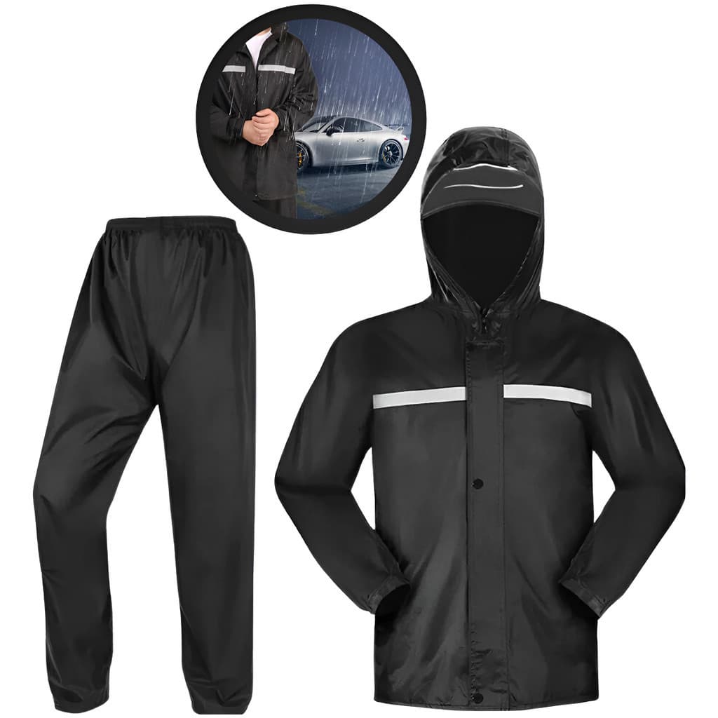 Capa De Chuva Moto Motoqueiro Impermeável Reforçada M Ao Gg