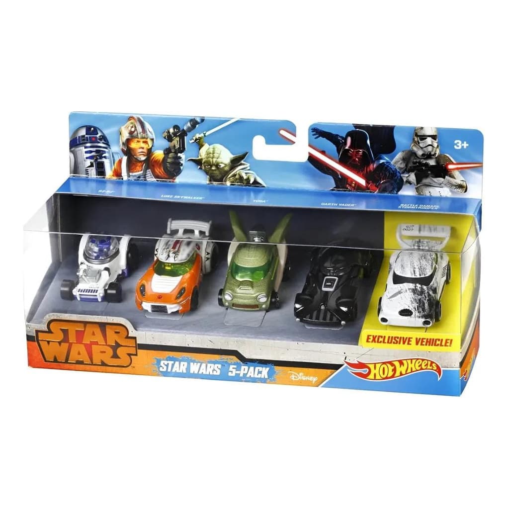 Hot Wheels Star Wars Escala 1/64 Exclusivo Pack 5 Modelos Color