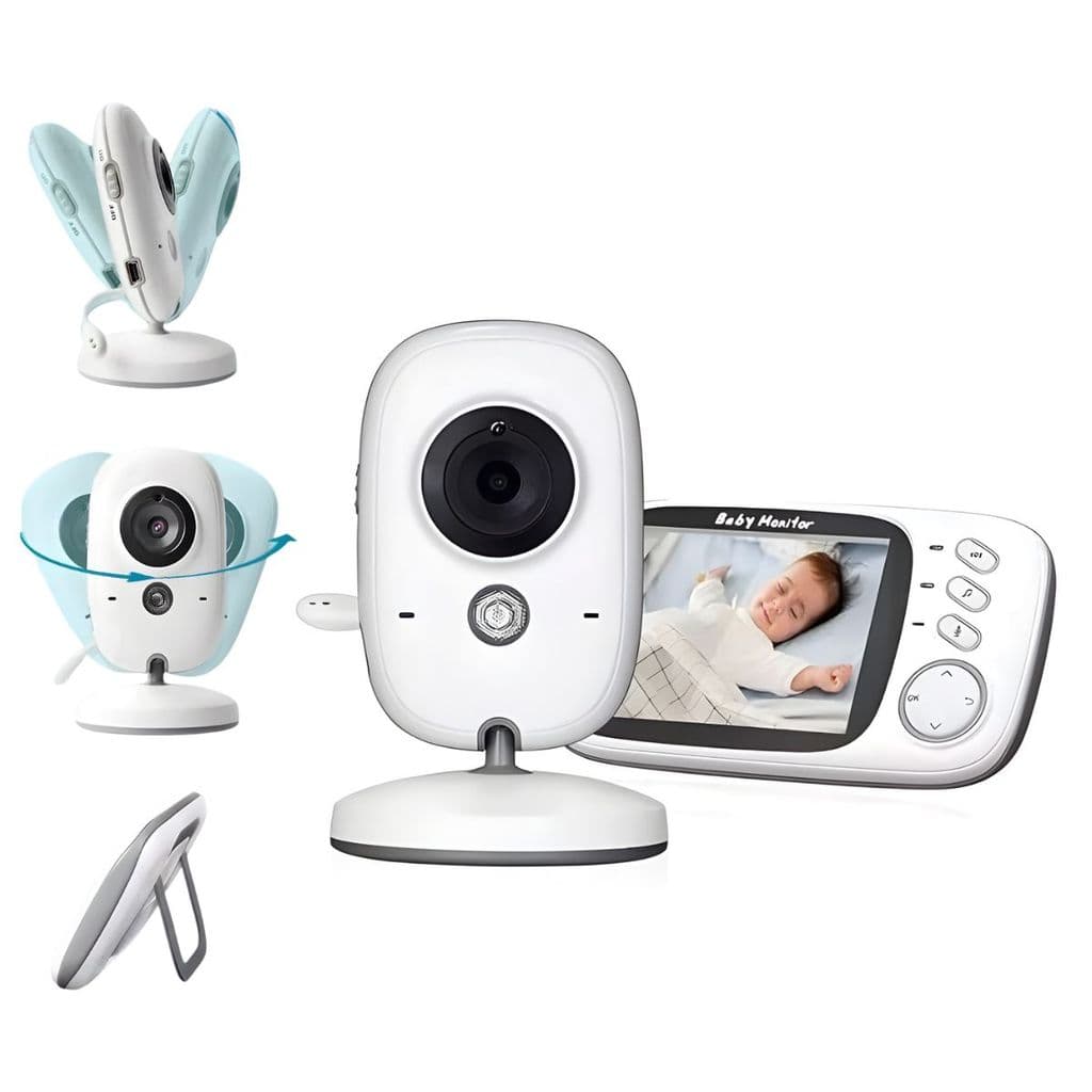 Baba Eletronica Digital Tela 3.2 Para Monitorar Seu Bebê Visao Noturna Vox Audio Bidirecional Sensor De Temperatura