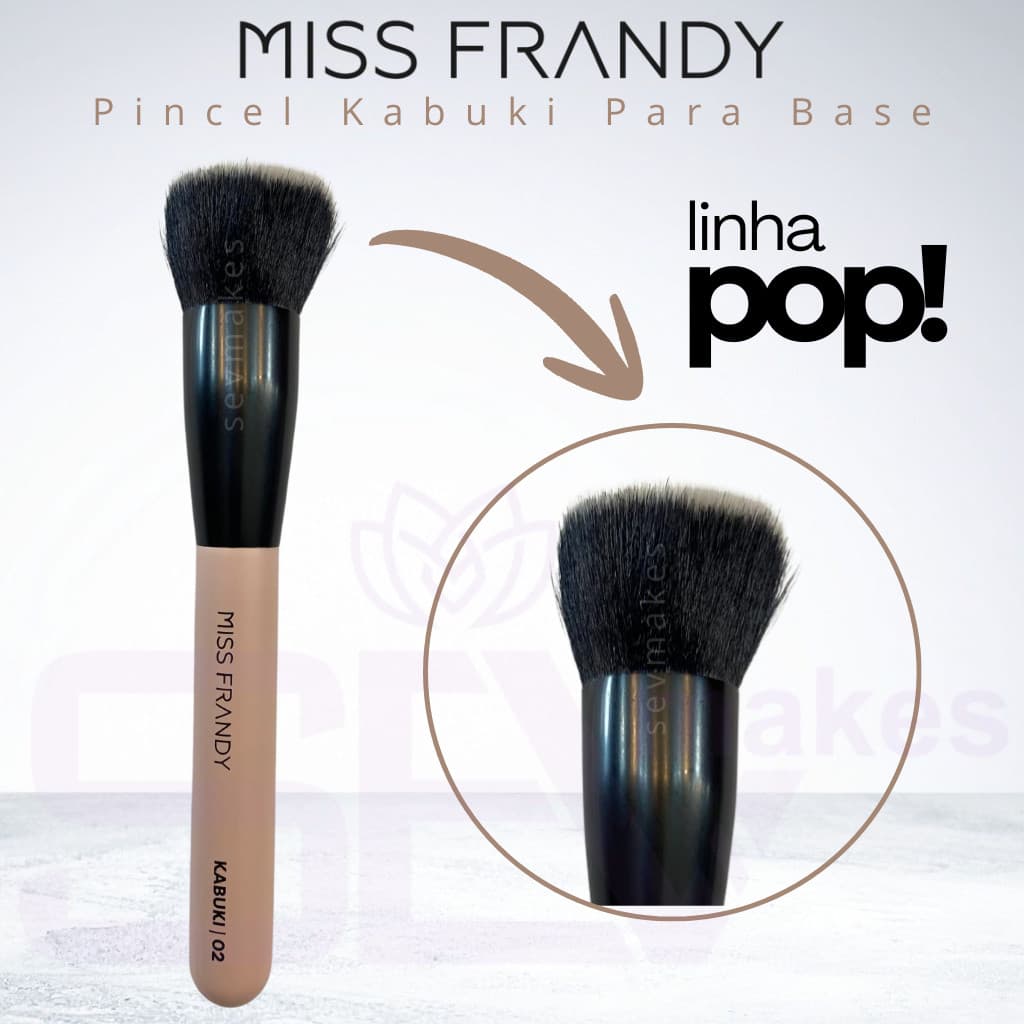Pincel Kabuki para Base Linha Pop - MISS FRANDY