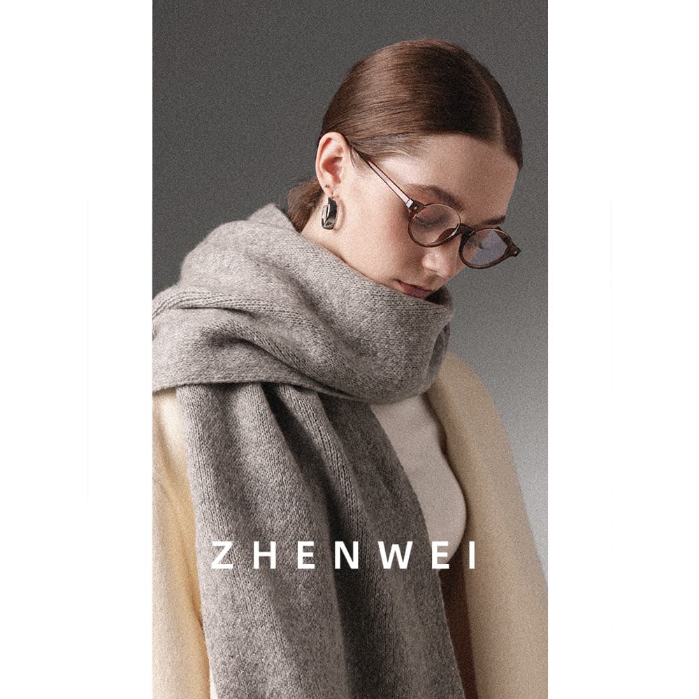 100% lenço de lã pura Extra grande xale ampliado dupla utilização feminino inverno malha longo cachecol grosso fumaça ci