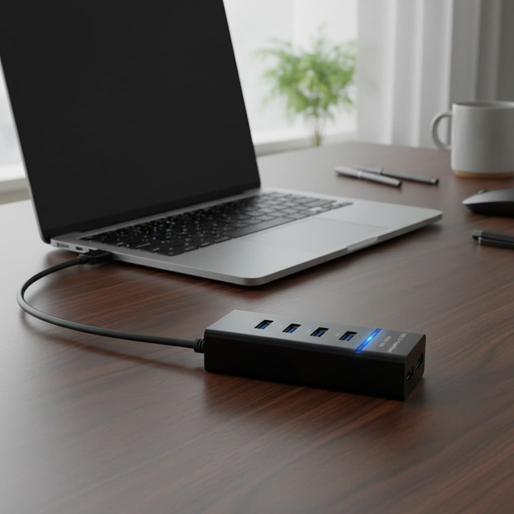 Hub Cabo Usb 3.0 Extensor 4 Portas High Speed Hd Pen Drive