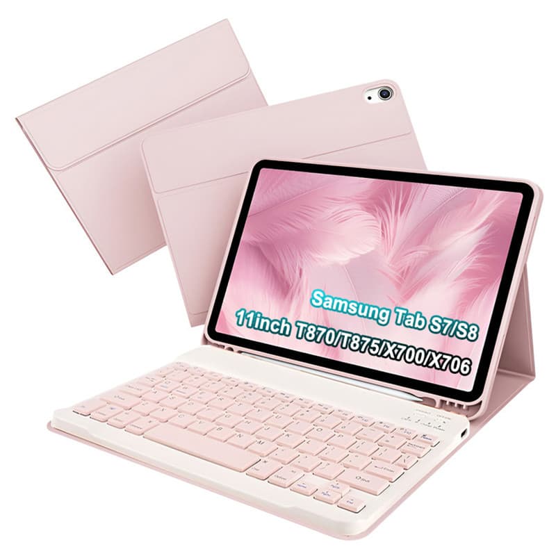 capa com teclado para Samsung Tab S7/S8 11polegadas T870/T875/X700/X706