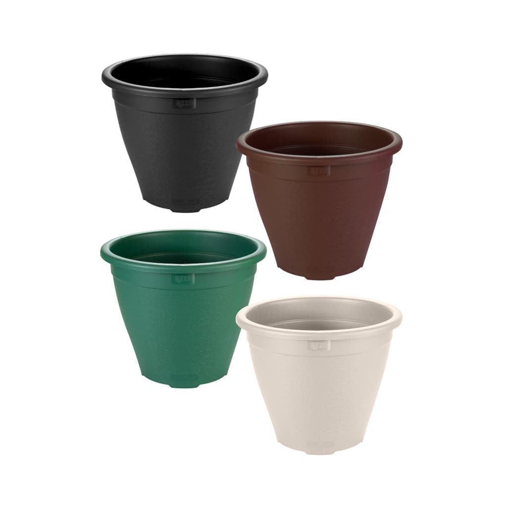 Vaso De Plástico Pequeno Redondo Flores Plantas Temperos Mini Hortas 2 Litros