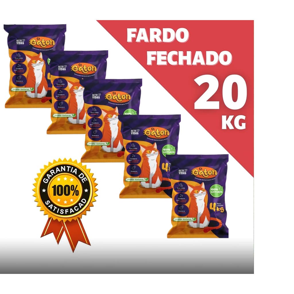 Kit De Areias Para Gatos com 5un  Envio Imediato