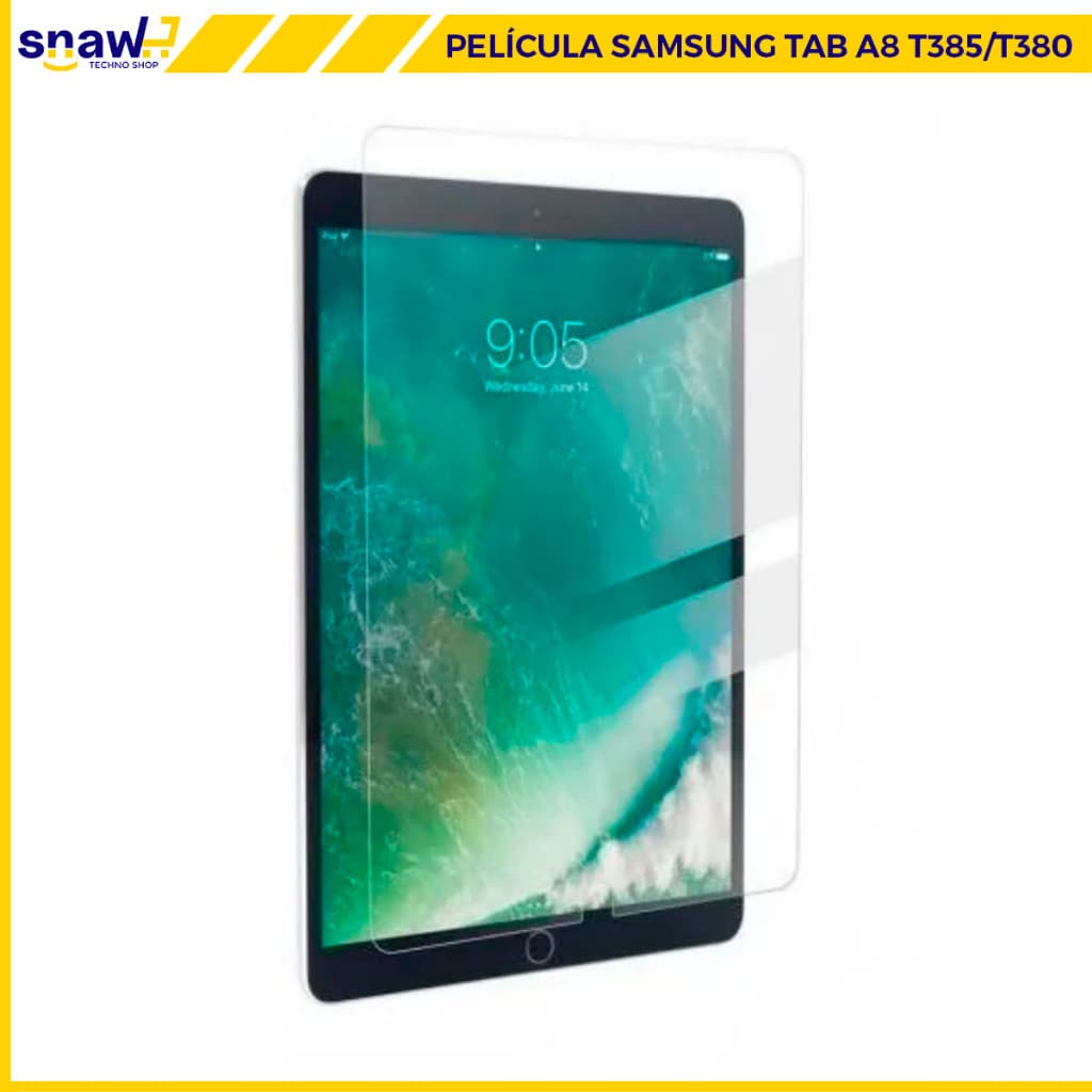 Película De Vidro Compatível c/ Tablet Samsung Galaxy Tab A T385 T380. Tela Protetora Temperado 3d Anti Queda Impacto