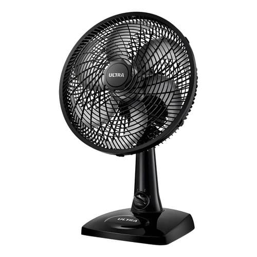 Ventilador Mondial Ultra V30B 110V – 50W, Preto - 6 Pás,  Parede e Chão, Potente, Silencioso