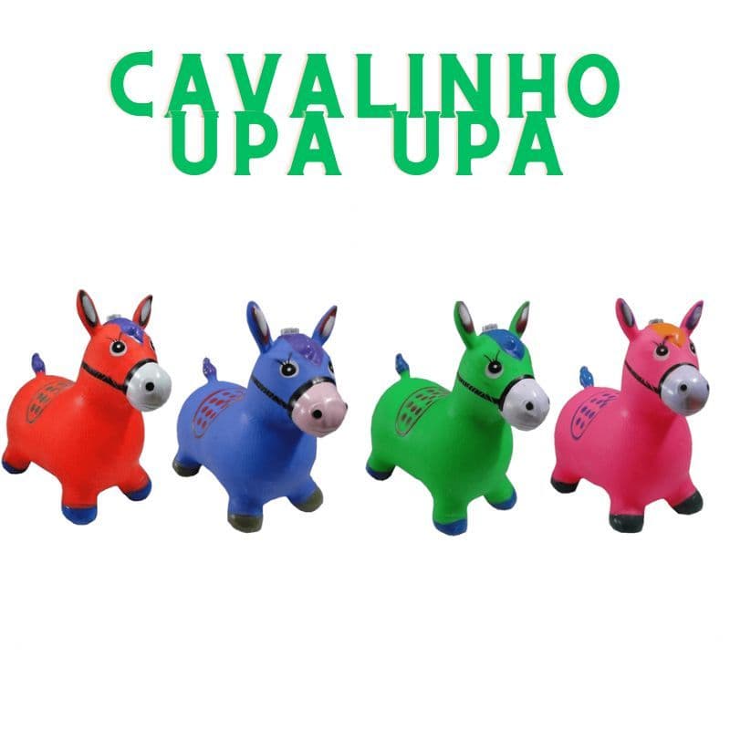 AZUL - Cavalinho Upa Upa Grande Pula Pula Borracha