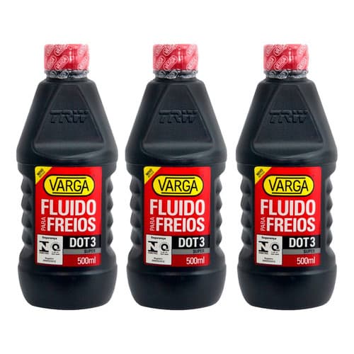 kit com 3 x Fluidos De Freio Trw Varga Dot3 500ml