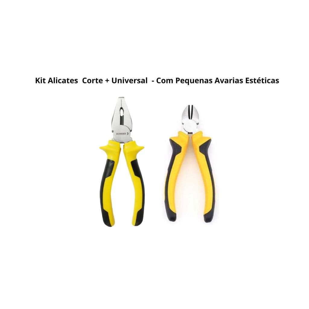 Kit Alicate De Corte + Alicate Universal 6 Polegadas – Defeito Estético