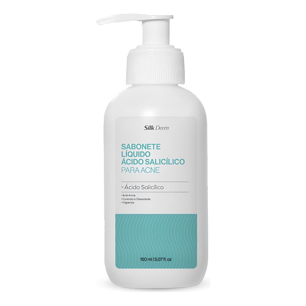 Sabonete Facial Ácido Salicílico Antiacne Silk Derm 150ml