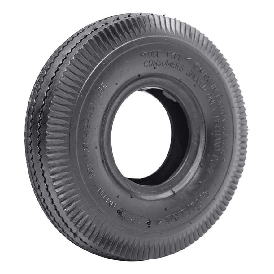 Pneu 4.10/3.50-4 Aro 4 Reforçado 4 Lonas Liso Para Carrinho De Carga Carriola Cervejeiro 30 PSI