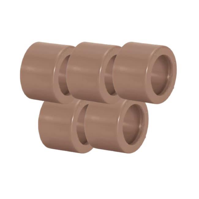 Kit 5 Bucha de Redução Soldável Curta Plastilit 32mm X 25mm
