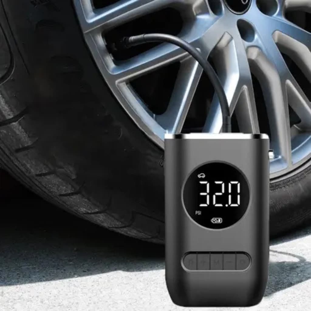 Mini Compressor de Ar Portatil Recarregavél Digital USB Calibrador Pneu Envio Imediato