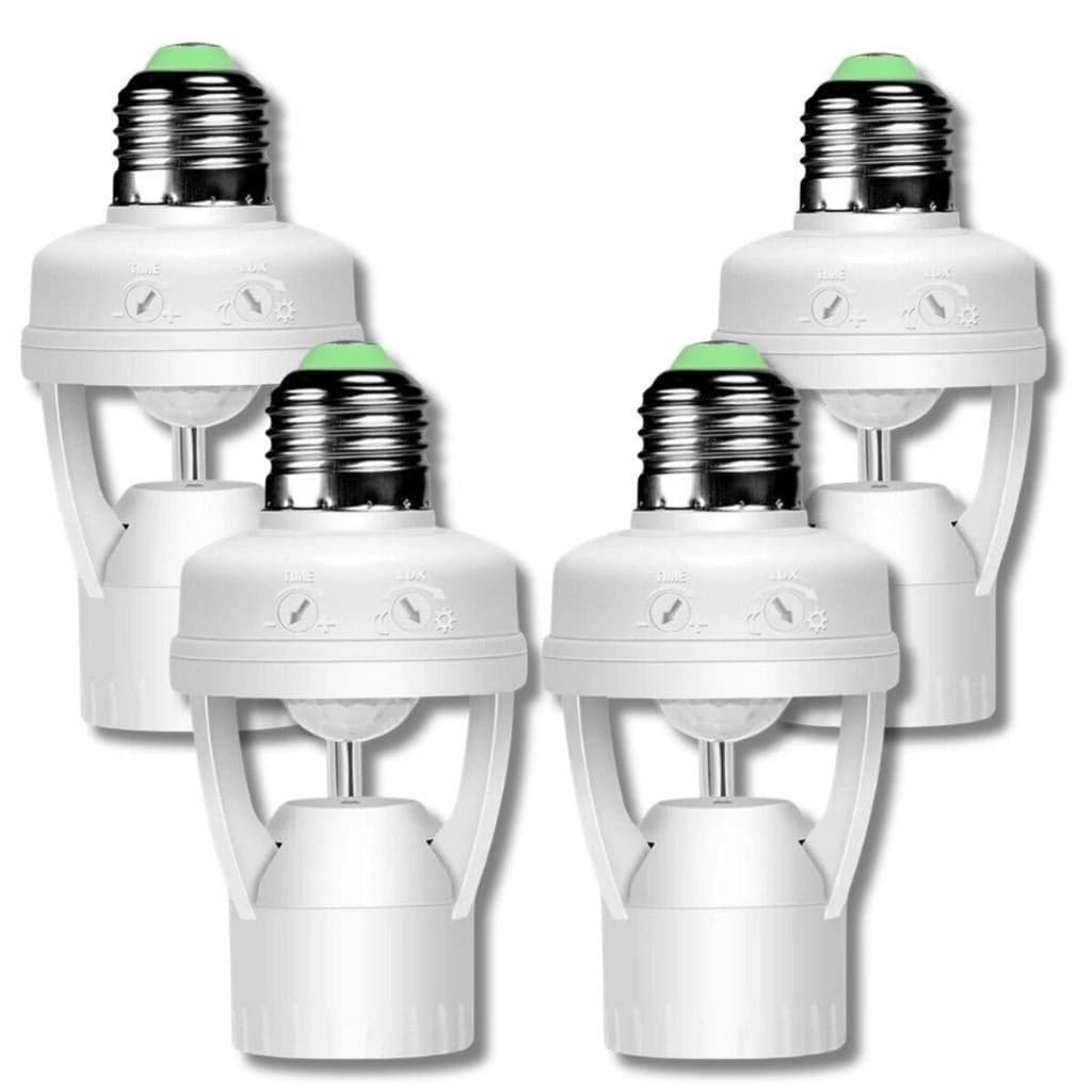 Kit  Sensor de Movimento para lâmpada Soquete E27 c/ sensor de presença Bivolt 110V~220V Max 60W