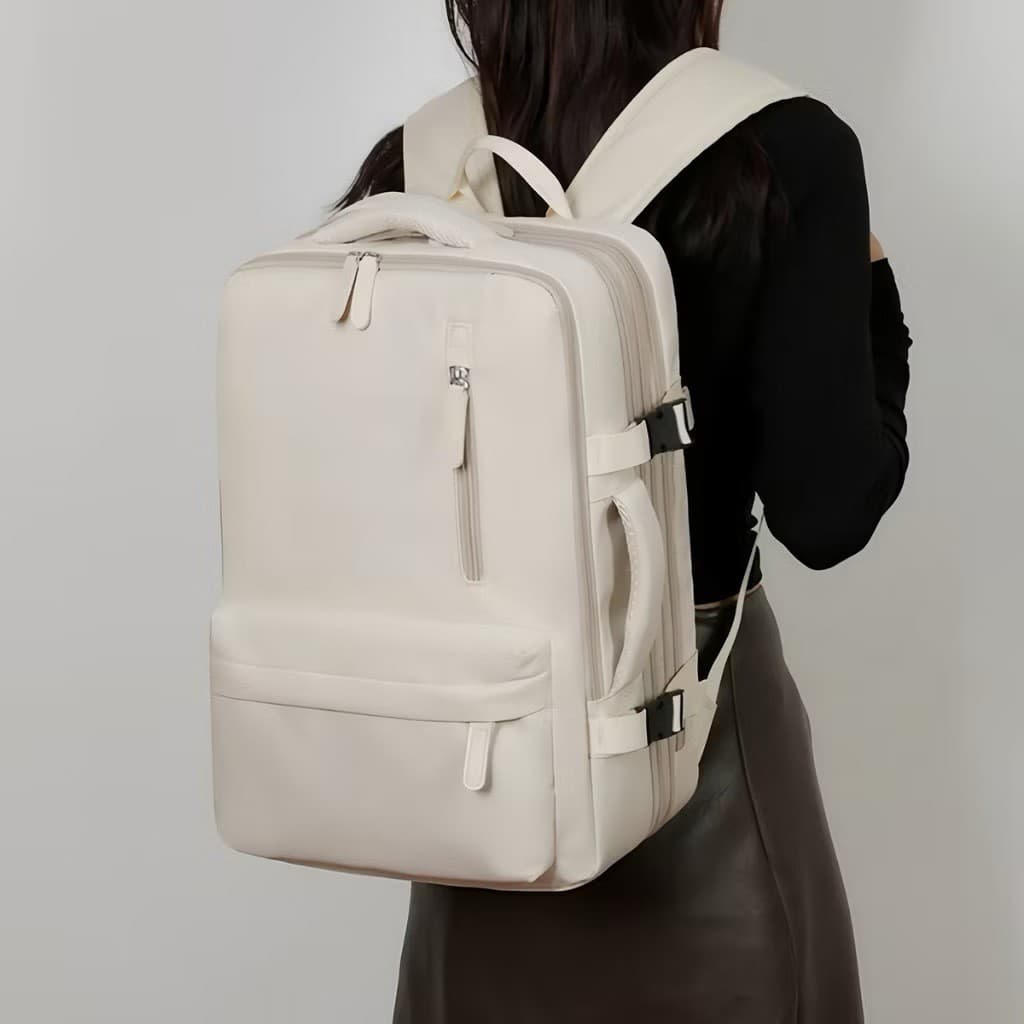 mochila à prova d'água expansível multifuncional de grande capacidade com separação úmida e seca e Entrada para viagem