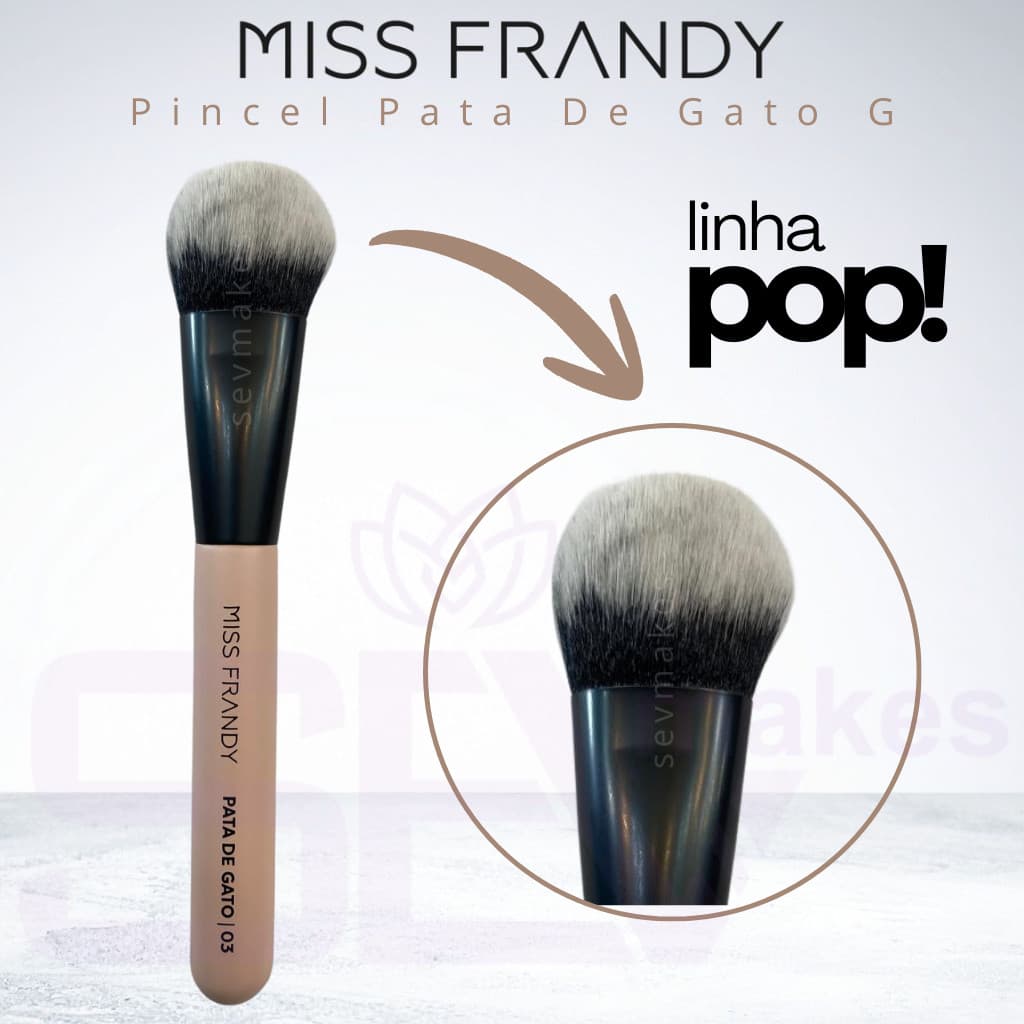Pincel Pata de Gato G Linha Pop - MISS FRANDY