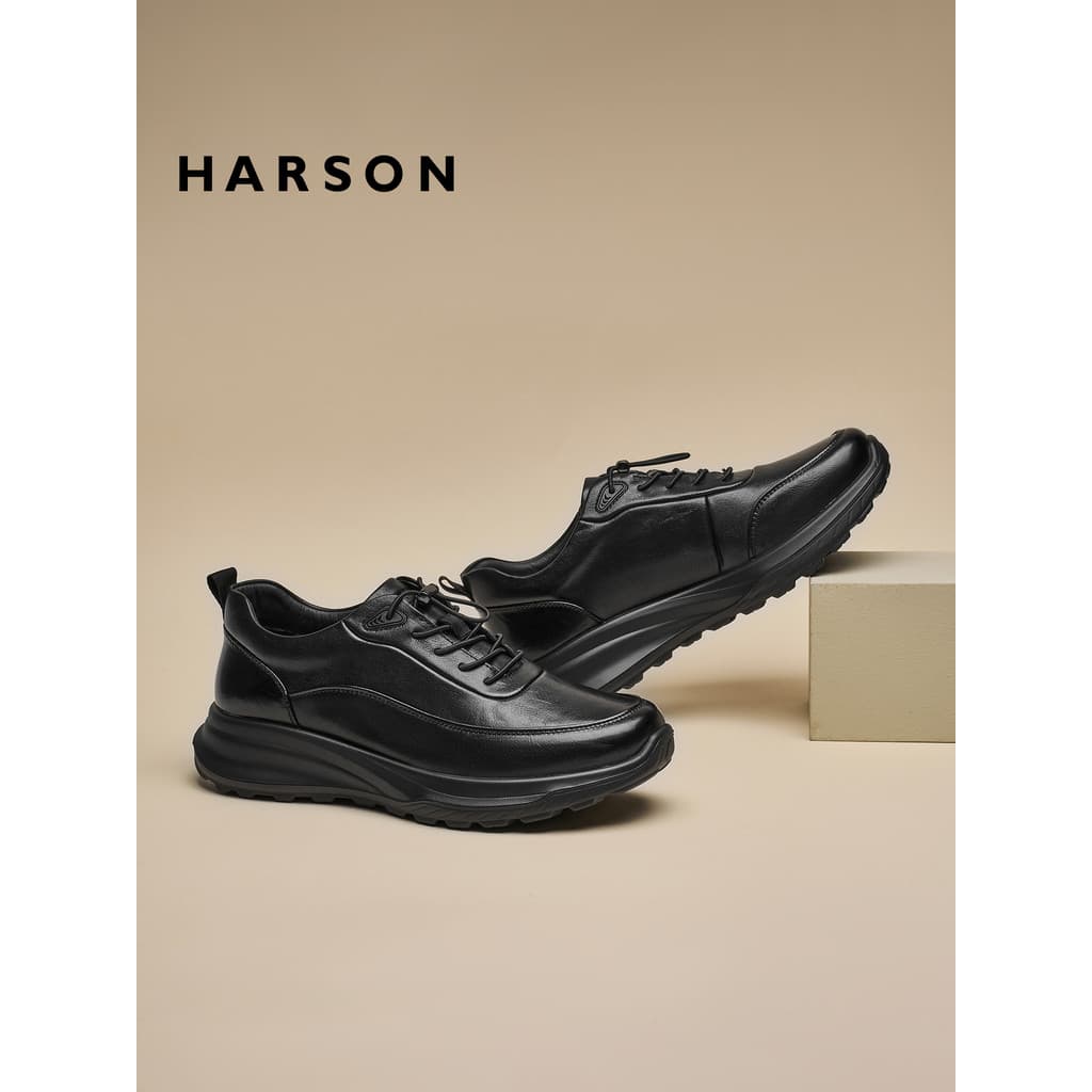 Husen sapatos masculinos outono preto Samurai sapatos casuais masculinos de couro genuíno negócios sapatos casuais de co