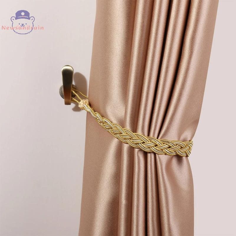 newsandrain 2 Pçs Retro Prático Montado Ganchos De Metal Cortina Tieback Cabide Parede Titular Acessórios Decoração Para