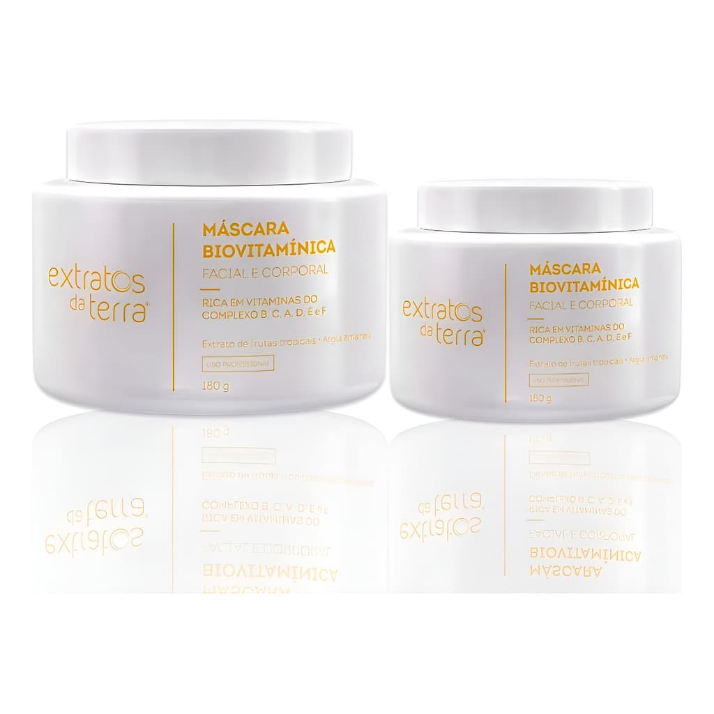 Kit Máscara Facial Biovitamínica Hidrata E Revitaliza 2un